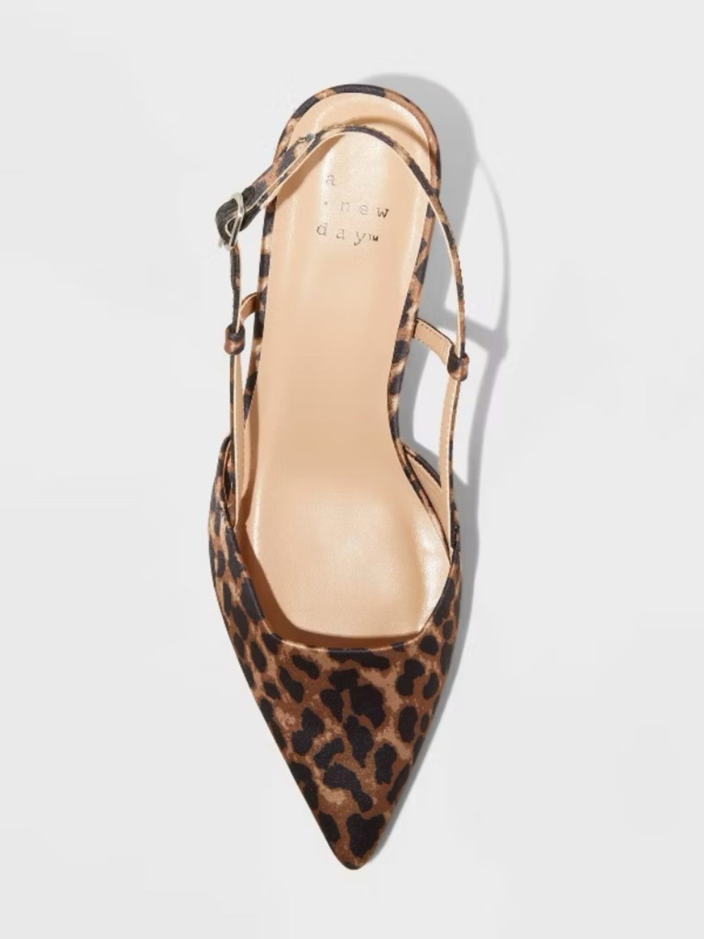 A New Day Annette Satin Slingback Kitten Heels - Size 11M - Picture 3 of 9